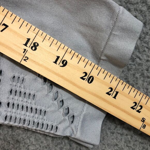 Victoria Secret PINK Leggings Large Gray Joggers Pants Logo Yoga Workout Stretch - Picture 7 of 7